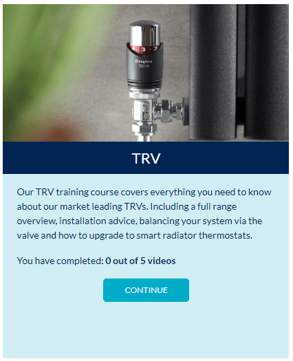 Drayton Know How free TRV installer training module