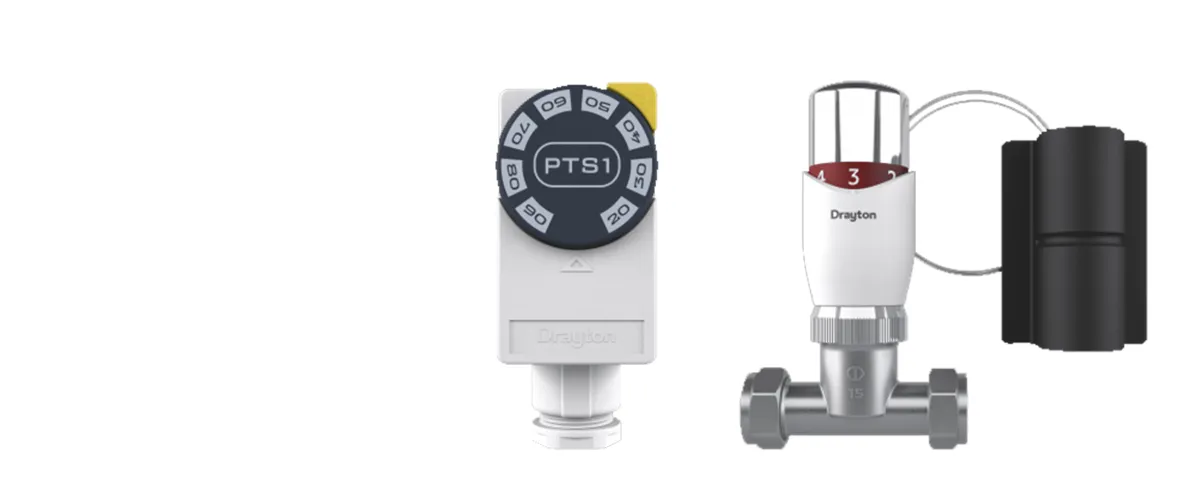 A selection of different pipe thermostats